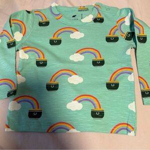 Rainbow and Cloud Print Kids Tee